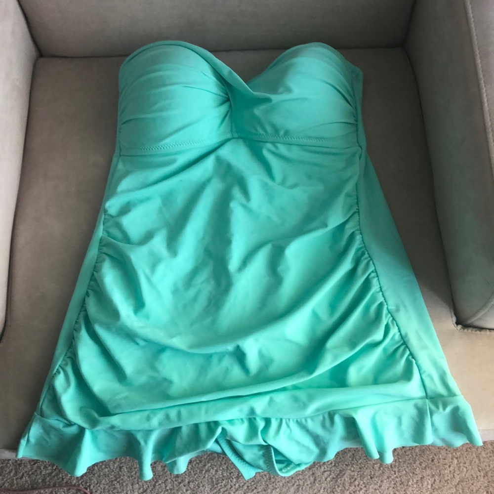 Turquoise Kenneth Cole Reaction swim dress